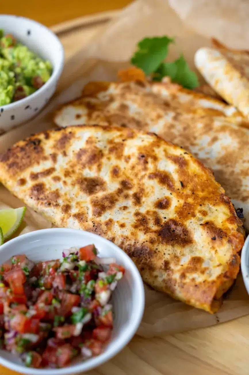 Chicken Quesadillas recipe including tomato salsa