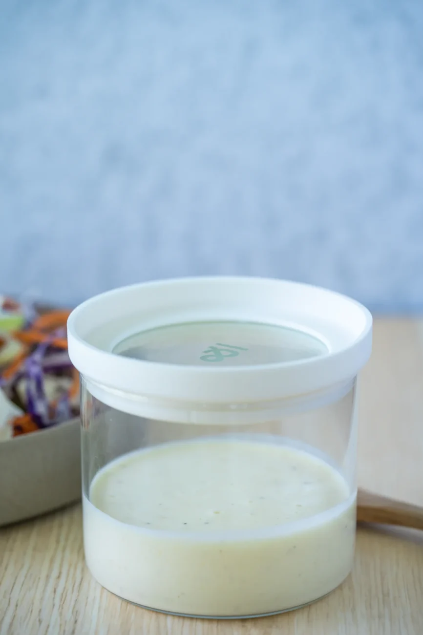coleslaw dressing in air tight container