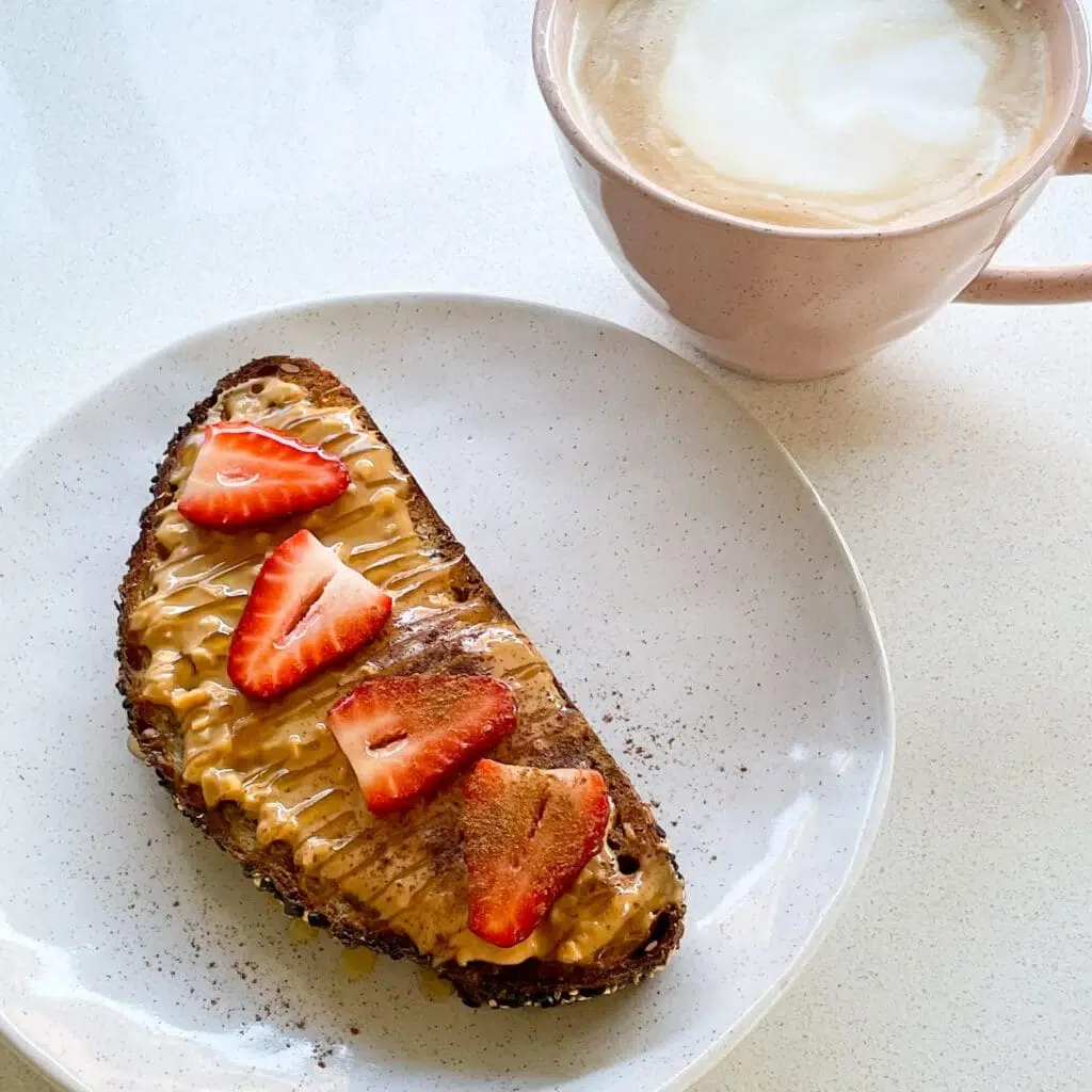 Peanut Butter and Strawberry Toast Recipe