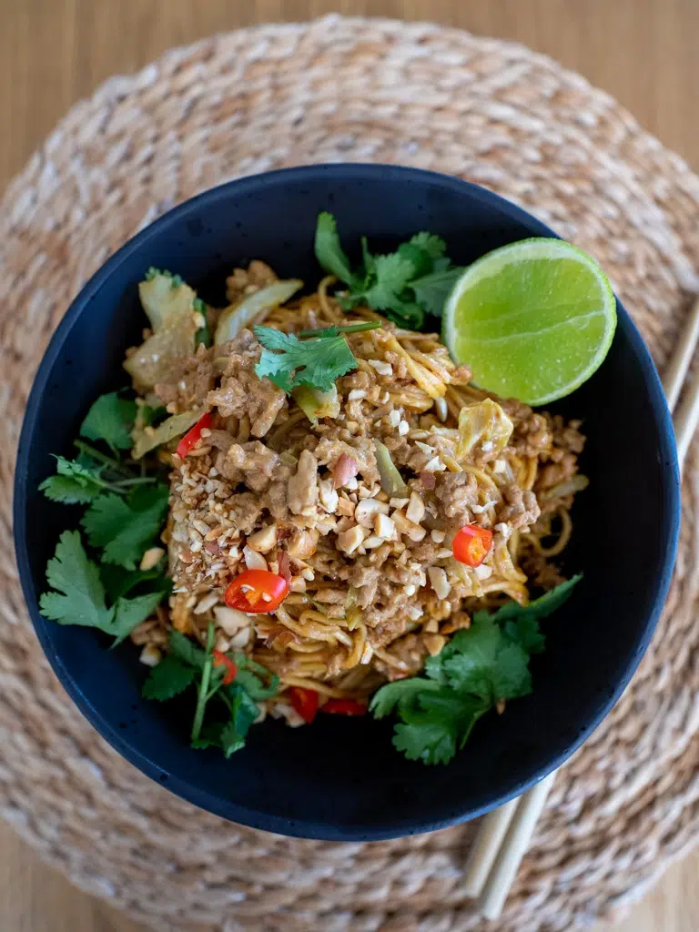 Red Curry Peanut Noodles